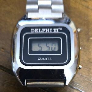 Delphi 3 Silver Quartz Digital Watch